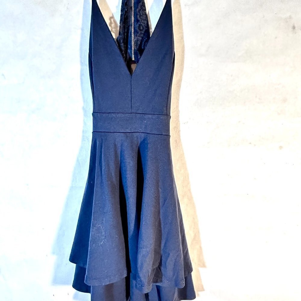 Windsor Dress Size Medium BLue Sexy Open Back Tulip Balletcore Ballerina - Picture 7 of 8